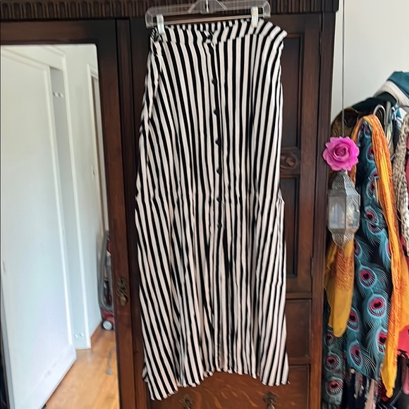 Hot Topic Dresses & Skirts - Black and White Striped Women's Skirt